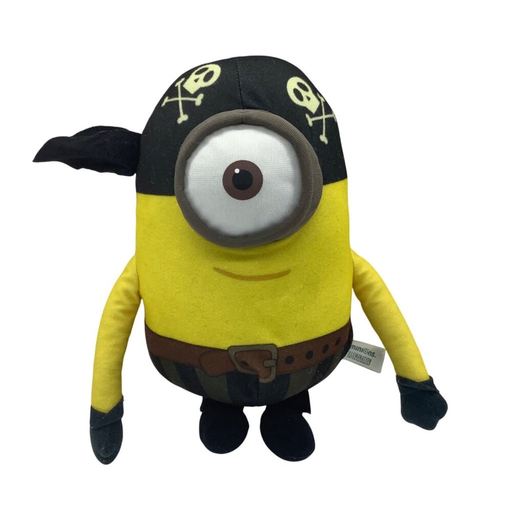 Pirate Minion Plush Toy By Illumination Entertainment 10”